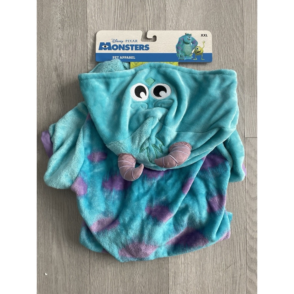 NEW Disney Pixar Halloween Fluffy Pet Dog Costume - Monsters Inc Sulley Size XXL